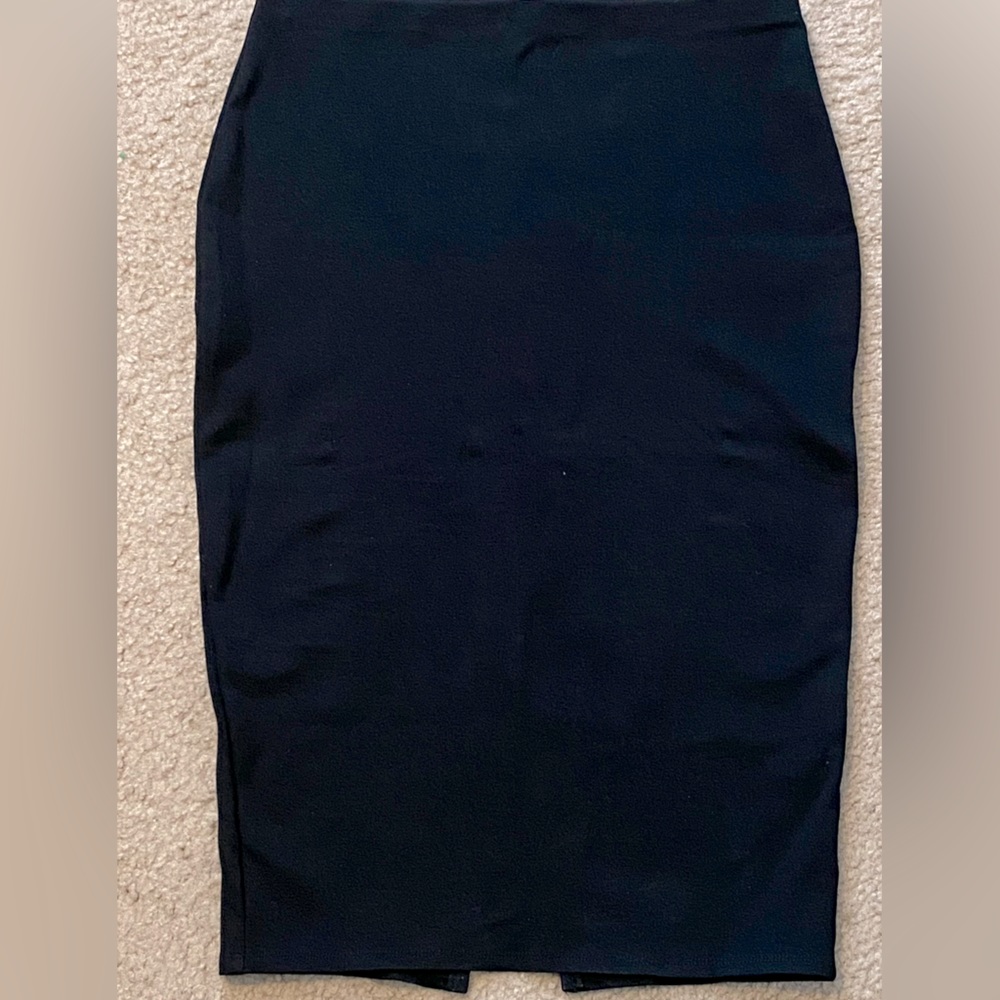 Black pencil skirt
